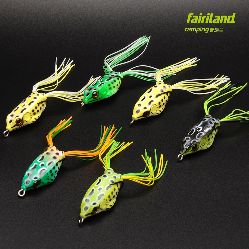 6pcs Fairiland Soft Frog Lure Three Size Available Topwater Rubber Frog for Difficult Obstacle Fishing Environment
6pcs Fairiland Soft Frog Lure Three Size Available Topwater Rubber Frog for Difficult Obstacle Fishing Environment