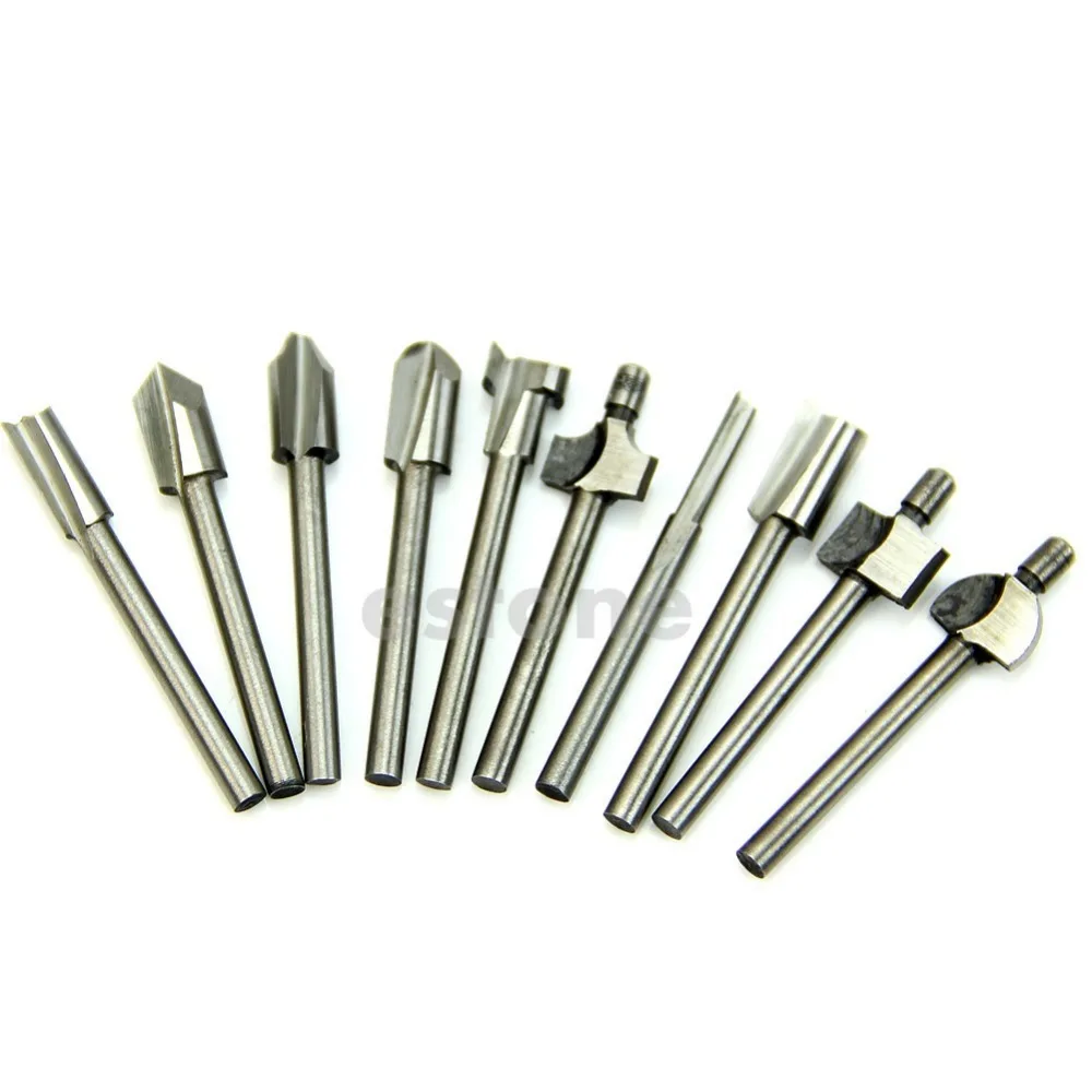 Фасонные фрезы HSS Фреза для дерева, фреза подходит для Dremel, набор вращающихся инструментов 10 шт. 1/8 "3 мм Apr
Фасонные фрезы HSS Фреза для дерева, фреза подходит для Dremel, набор вращающихся инструментов 10 шт. 1/8 "3 мм Apr