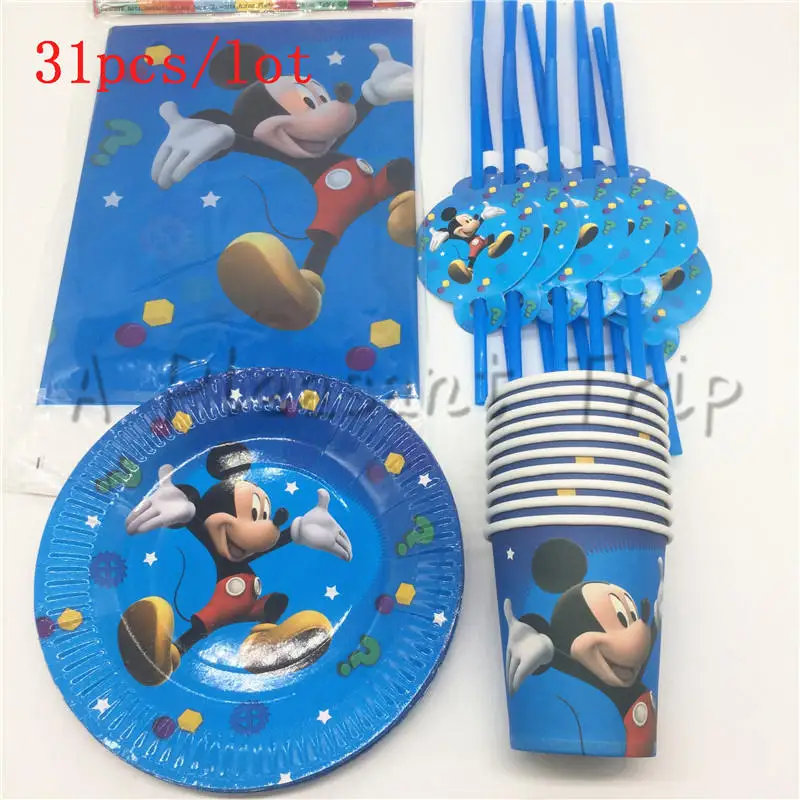 31pcs cartoon animals Mickey Mouse disposable birthday party supplies children like festive party supplies
31pcs cartoon animals Mickey Mouse disposable birthday party supplies children like festive party supplies