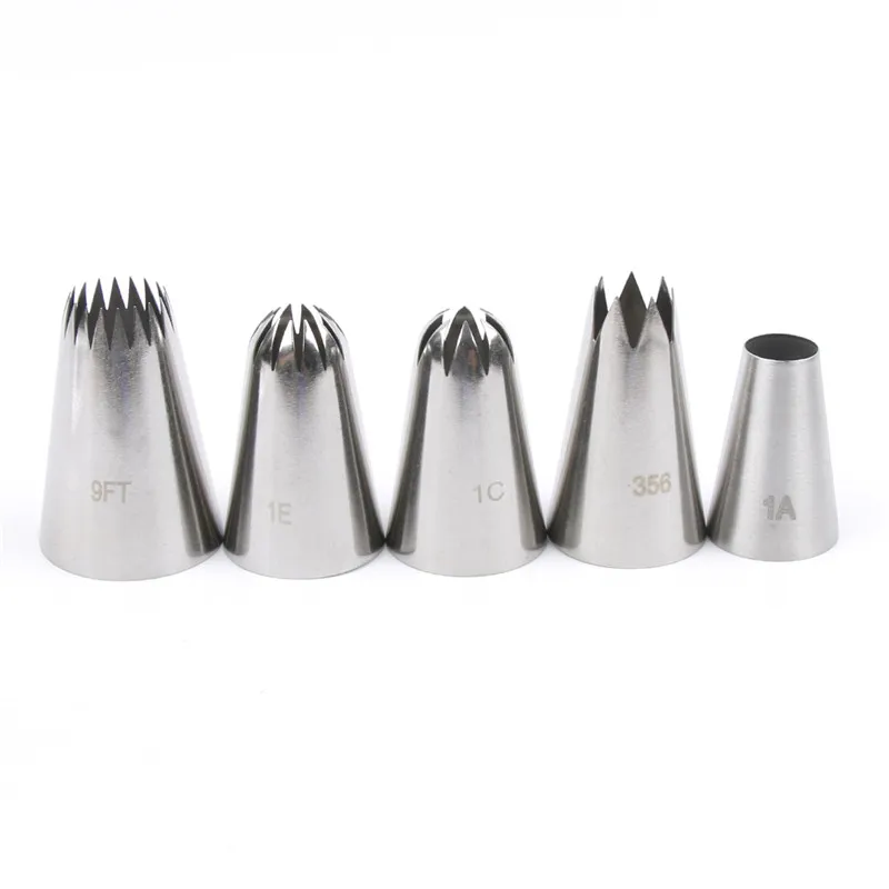 5 Pcs/Set Large Size Stainless Steel Piping Icing Nozzles DIY Home Kitchen Cream Cake Decorating Baking Tools Drop Shipping
5 Pcs/Set Large Size Stainless Steel Piping Icing Nozzles DIY Home Kitchen Cream Cake Decorating Baking Tools Drop Shipping