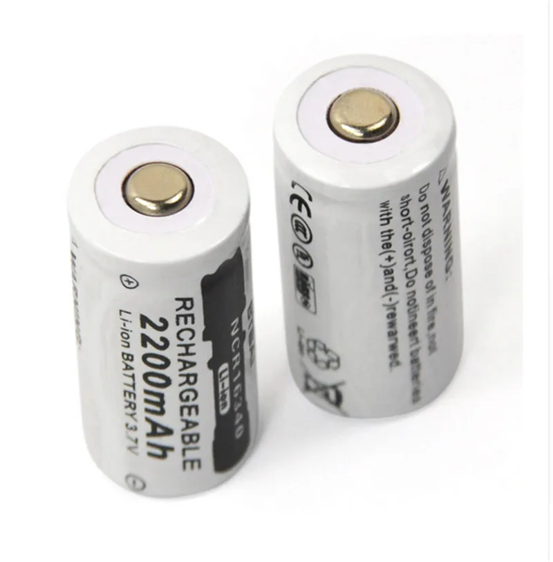 3.7V 2200mAh Lithium Li-ion 16340 Battery CR123A Rechargeable Batteries 3.7V CR123 for Laser Pen LED Flashlight Cell
3.7V 2200mAh Lithium Li-ion 16340 Battery CR123A Rechargeable Batteries 3.7V CR123 for Laser Pen LED Flashlight Cell
