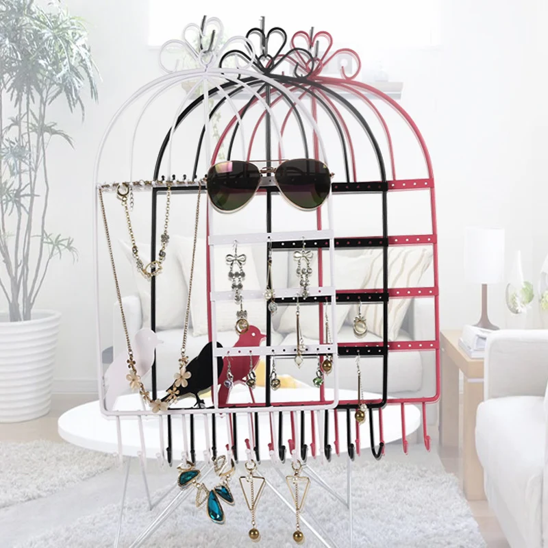 Makeup organizer Creative bird cage series jewelry frame earrings ring necklace bracelet bracelet frame jewelry display stand
Makeup organizer Creative bird cage series jewelry frame earrings ring necklace bracelet bracelet frame jewelry display stand