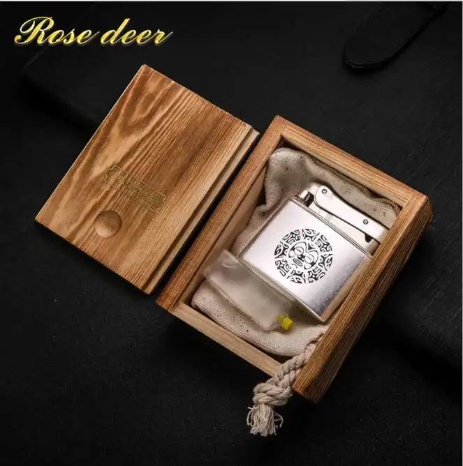 Retro Design Smoke Old Gasoline Lighters Vintage Metal Genuine Gadgets for Men Smoking Cigar Cigarettes Lighter Gasoline
Retro Design Smoke Old Gasoline Lighters Vintage Metal Genuine Gadgets for Men Smoking Cigar Cigarettes Lighter Gasoline