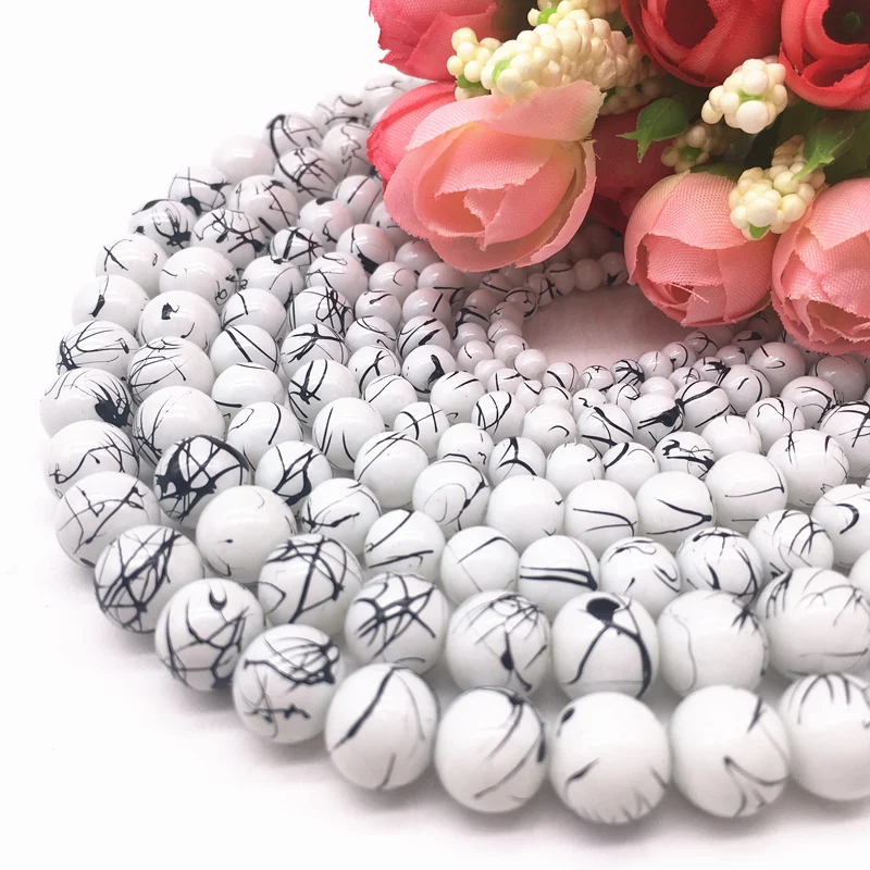 Wholesale 4/6/8/10mm Czech Glass Beads Loose Spacer Beads Painted Charm For Jewellery Making DIY Bracelet&Necklace #05
Wholesale 4/6/8/10mm Czech Glass Beads Loose Spacer Beads Painted Charm For Jewellery Making DIY Bracelet&Necklace #05