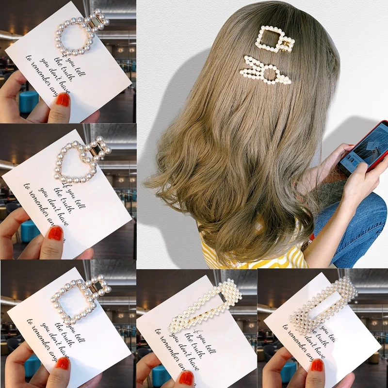 New 15 styles women Silver color Metal pearl hairpins lady Simple hair clips Barrettes hair accessories Girl Birthday Gift
New 15 styles women Silver color Metal pearl hairpins lady Simple hair clips Barrettes hair accessories Girl Birthday Gift
