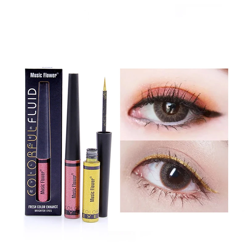 6 Colors Glitter Pencil Eyeliner Waterproof Long-lasting Shimmer and Shine Liquid Eyeliner Fast/Quick Dry Color Eyeliner
6 Colors Glitter Pencil Eyeliner Waterproof Long-lasting Shimmer and Shine Liquid Eyeliner Fast/Quick Dry Color Eyeliner