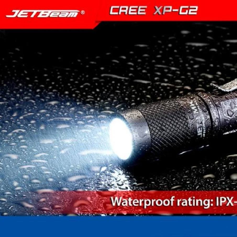 

JA 17 Shining Hot Selling Fast Shipping JETbeam JET-1 MK Cree XP-G2 480 Lumens Mini Portable Waterproof LED Flashlight