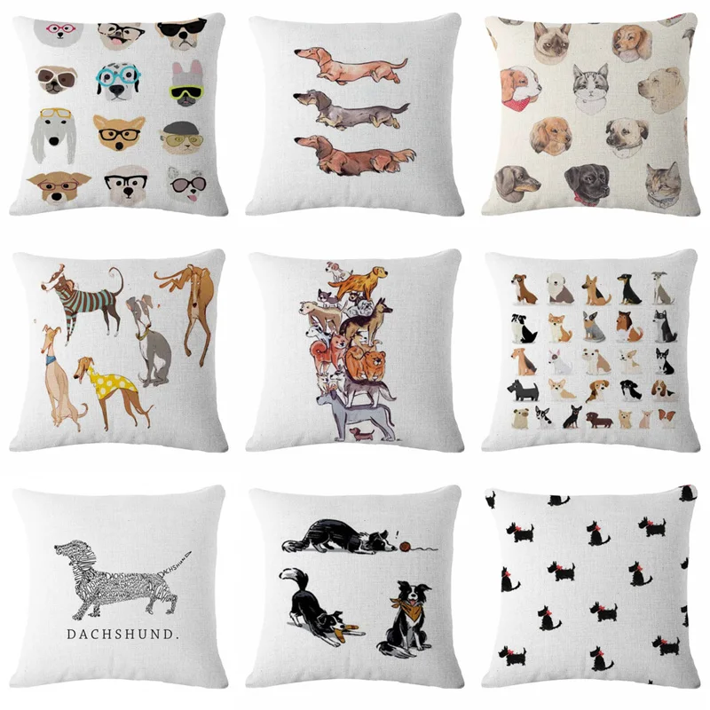 NEW Dachshund Animal Print Cushion Cover Cotton Linen Cartoon Style Home Deocrative Pillows Cover for Sofa Car Pillowcases
NEW Dachshund Animal Print Cushion Cover Cotton Linen Cartoon Style Home Deocrative Pillows Cover for Sofa Car Pillowcases