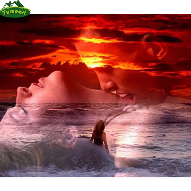 YUMEART Full Rhinestone Embroidery Sea Sunrise Couple Diamond Painting Cross Stitch"romantic Kiss"diamond Mosaic Wedding Decor
YUMEART Full Rhinestone Embroidery Sea Sunrise Couple Diamond Painting Cross Stitch"romantic Kiss"diamond Mosaic Wedding Decor