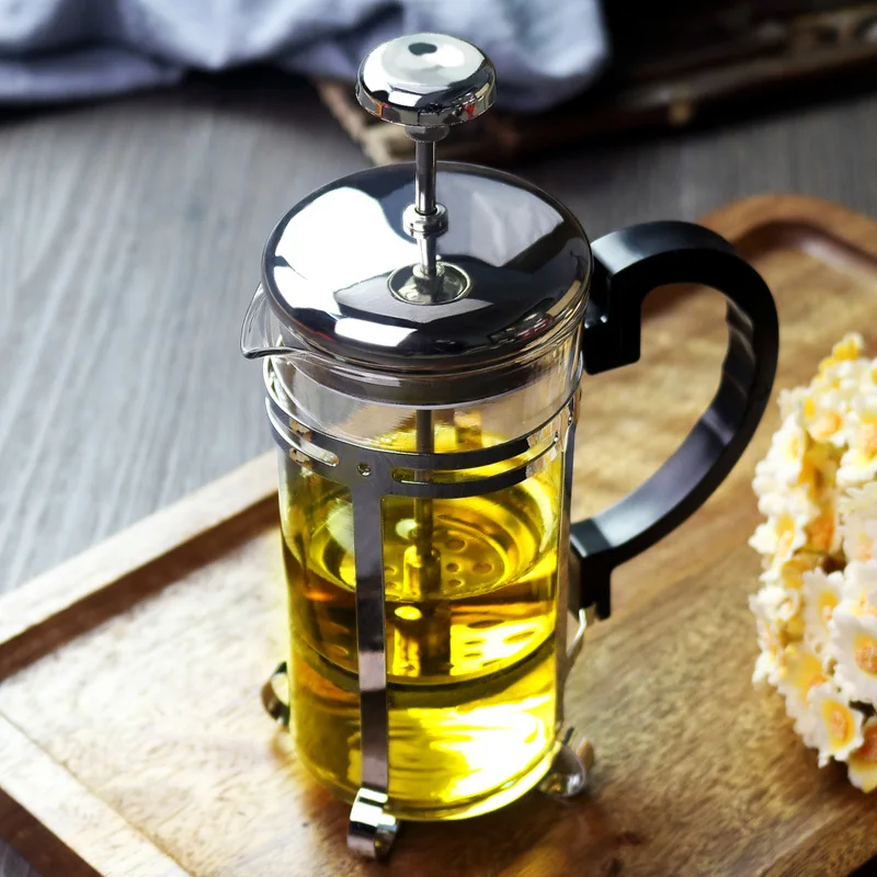 Coffee French Press Glass Filter Tea Kettle Household Stainless Steel Multipurpose Pot Espresso Cup Extremely Fine Strainer Pots
Coffee French Press Glass Filter Tea Kettle Household Stainless Steel Multipurpose Pot Espresso Cup Extremely Fine Strainer Pots