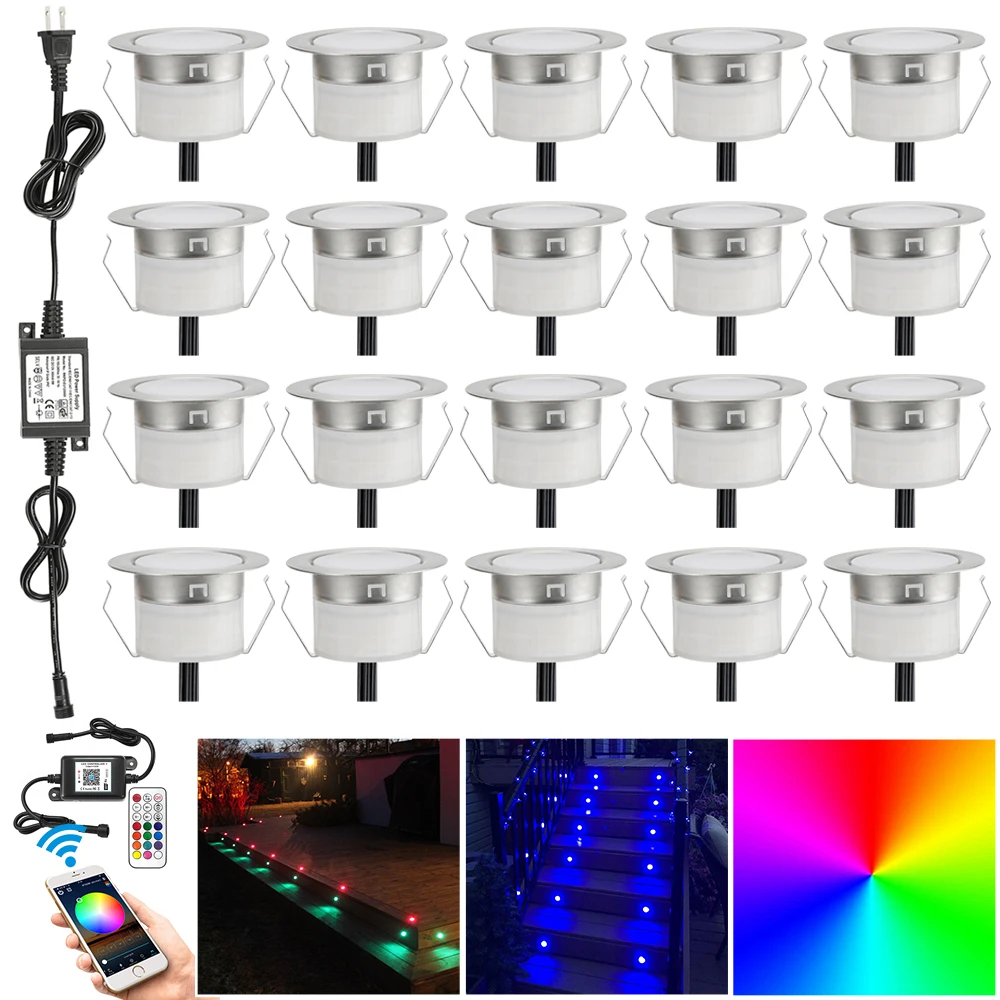 20PCS/lot APP WIFI Music Controller Dimmer Timer 47mm 12V RGB Waterproof Yard Terrace LED Deck Rail Stair Soffit Step Lights
20PCS/lot APP WIFI Music Controller Dimmer Timer 47mm 12V RGB Waterproof Yard Terrace LED Deck Rail Stair Soffit Step Lights
