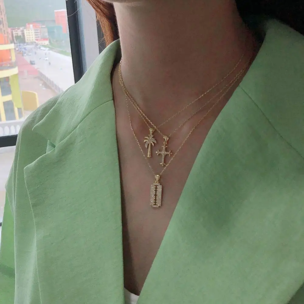 1PC 100% Authentic 925 Sterling silver Zirconia aaa+ coconut palm Tree/ Cross /blade Knife Pendant Necklace FINE Jewelry TLX463
1PC 100% Authentic 925 Sterling silver Zirconia aaa+ coconut palm Tree/ Cross /blade Knife Pendant Necklace FINE Jewelry TLX463
