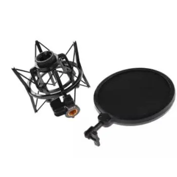 Professional Microphone Mic Shock Mount with Pop Shield Articulating Head Telescoping Height Microphone Holder Stand Bracket
Professional Microphone Mic Shock Mount with Pop Shield Articulating Head Telescoping Height Microphone Holder Stand Bracket