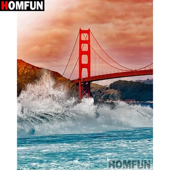 HOMFUN Full Square/Round Drill 5D DIY Diamond Painting "Bridge scenery" Embroidery Cross Stitch 5D Home Decor Gift A16459
HOMFUN Full Square/Round Drill 5D DIY Diamond Painting "Bridge scenery" Embroidery Cross Stitch 5D Home Decor Gift A16459
