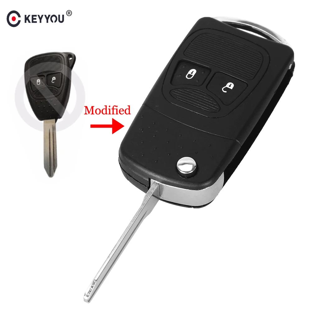 KEYYOU 2 Button Car-styling Modified Remote Car Key Case For Chrysler Jeep Compass Wrangler Patriot Fob Flip Folding Key Shell
KEYYOU 2 Button Car-styling Modified Remote Car Key Case For Chrysler Jeep Compass Wrangler Patriot Fob Flip Folding Key Shell