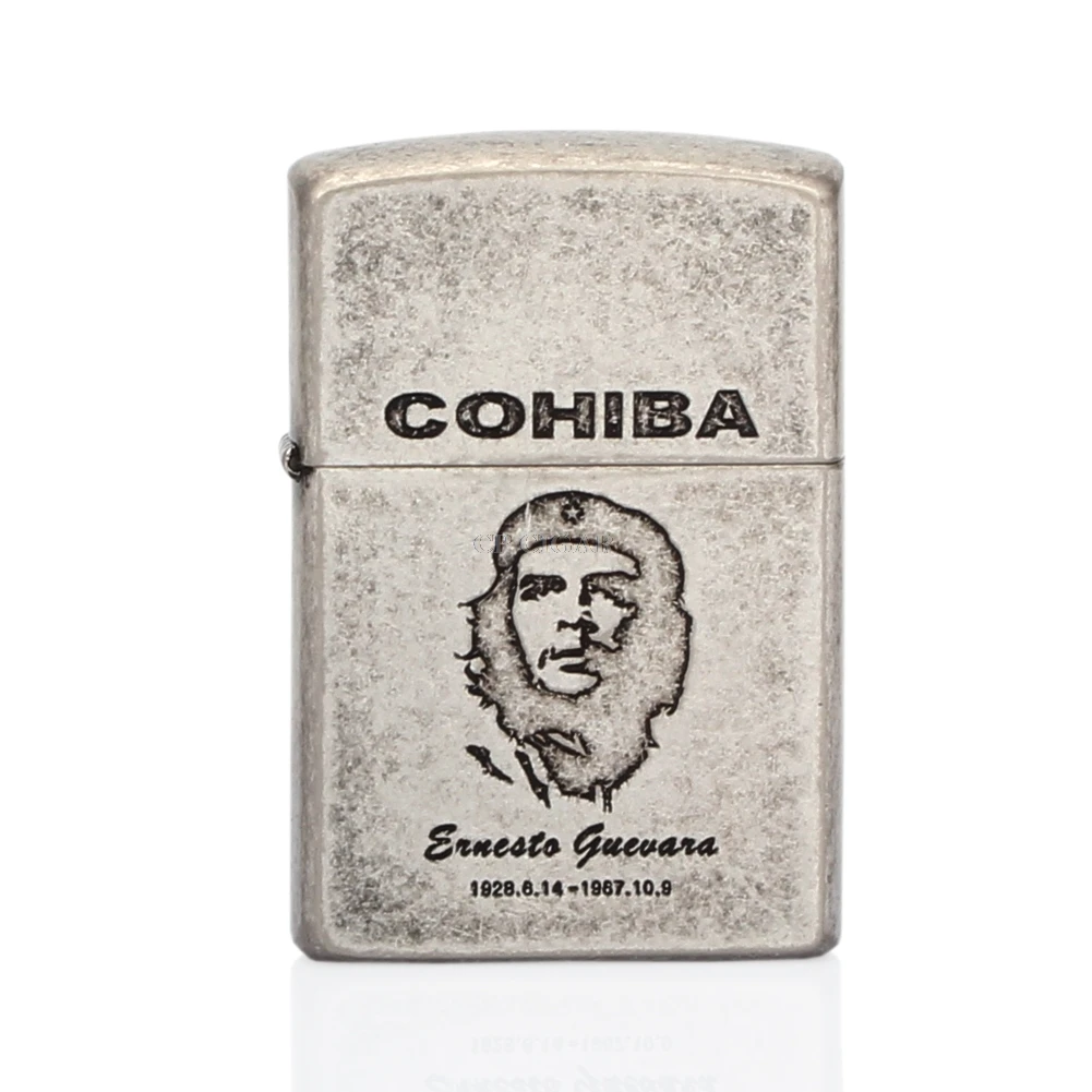 COHIBA зажигалка 2 Факел пламени Металл ветрозащитная Зажигалка мощная газовая с
