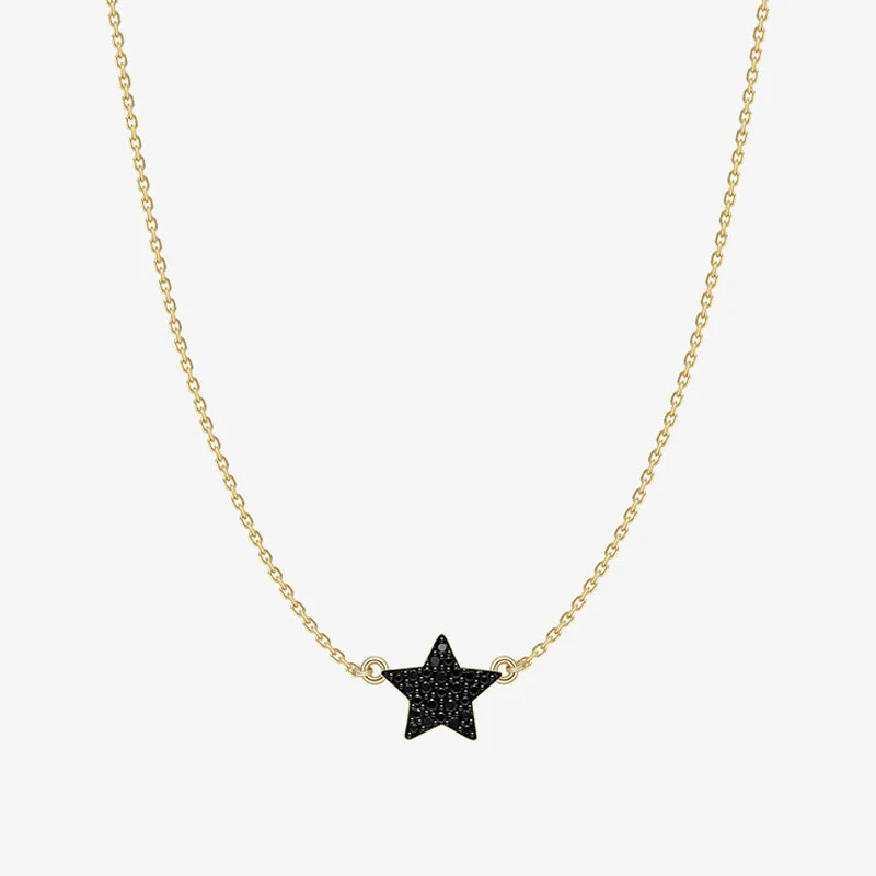 SLJELY Fashion 925 Sterling Silver Black Star Necklace Pave Cubic Zirconia Stones for Women Girls Trendy Fine Party Jewelry Gift
SLJELY Fashion 925 Sterling Silver Black Star Necklace Pave Cubic Zirconia Stones for Women Girls Trendy Fine Party Jewelry Gift