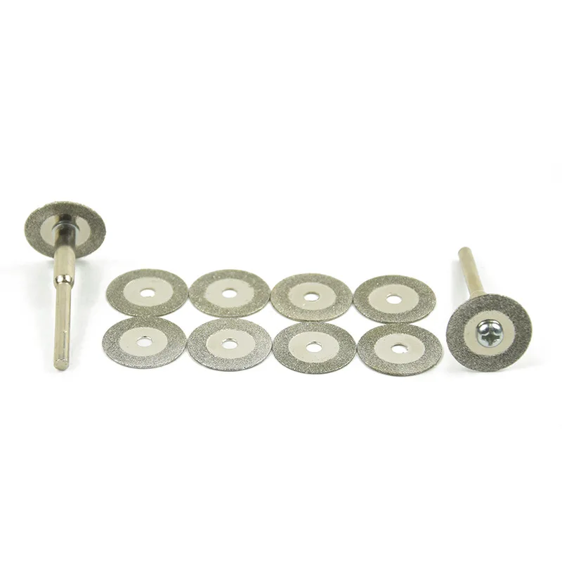 QWORK 10pcs 35mm Stone Jade Glass Diamond Cutting Disc Fit Rotary Tool Dremel Drills Accessories with Two Mandrel
QWORK 10pcs 35mm Stone Jade Glass Diamond Cutting Disc Fit Rotary Tool Dremel Drills Accessories with Two Mandrel