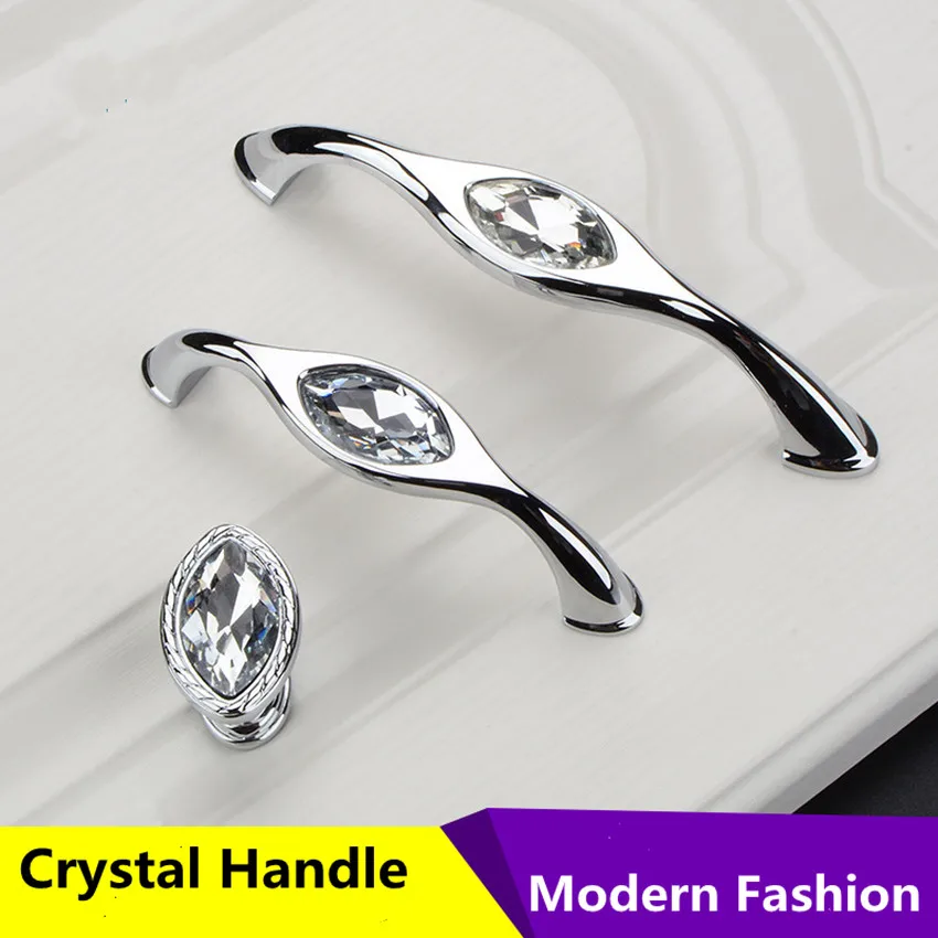 96mm 128mm modern simple fashion glass crystal kitchen cabinet cupboard door handle shiny silver drawer shoe cabinet knob pull
96mm 128mm modern simple fashion glass crystal kitchen cabinet cupboard door handle shiny silver drawer shoe cabinet knob pull