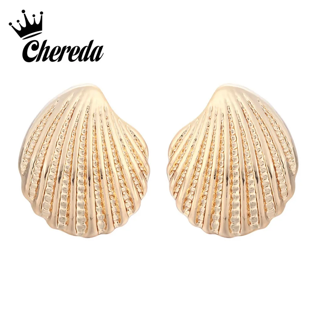 Chereda Delicate Shell Gold and Silver Tiny Stud Earrings for Women Elegant Personality Statement Jewelry Party Gift
Chereda Delicate Shell Gold and Silver Tiny Stud Earrings for Women Elegant Personality Statement Jewelry Party Gift