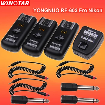 Yongnuo RF602 RF-602 N 2.4GHz Wireless Remote Flash Trigger Studio Cord with 3 Receivers for Nikon DSLR Camera
Yongnuo RF602 RF-602 N 2.4GHz Wireless Remote Flash Trigger Studio Cord with 3 Receivers for Nikon DSLR Camera