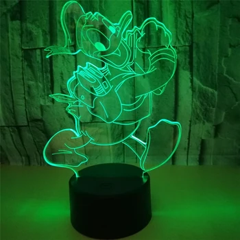 Cute Acrylic 3D LED Donald Duck illusion Night Light 7 Color Changeable USB Battery Home Decor Touch Lights Gift For Children
Cute Acrylic 3D LED Donald Duck illusion Night Light 7 Color Changeable USB Battery Home Decor Touch Lights Gift For Children