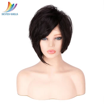 Sevengirls Wet And Wavy Full Lace Human Hair Wigs Brazilian Natural Color Virgin Short Pixie Cut Human Hair Wig Free Shipping
Sevengirls Wet And Wavy Full Lace Human Hair Wigs Brazilian Natural Color Virgin Short Pixie Cut Human Hair Wig Free Shipping