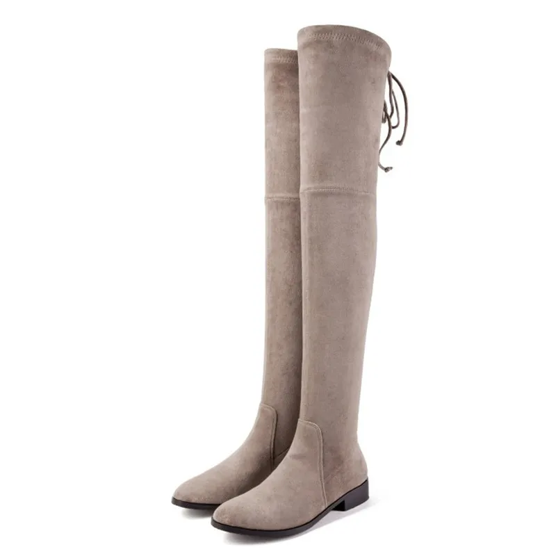 2019 autumn and winter new over the knee boots elastic boots stovepipe high boots women's boots beige 0406
2019 autumn and winter new over the knee boots elastic boots stovepipe high boots women's boots beige 0406