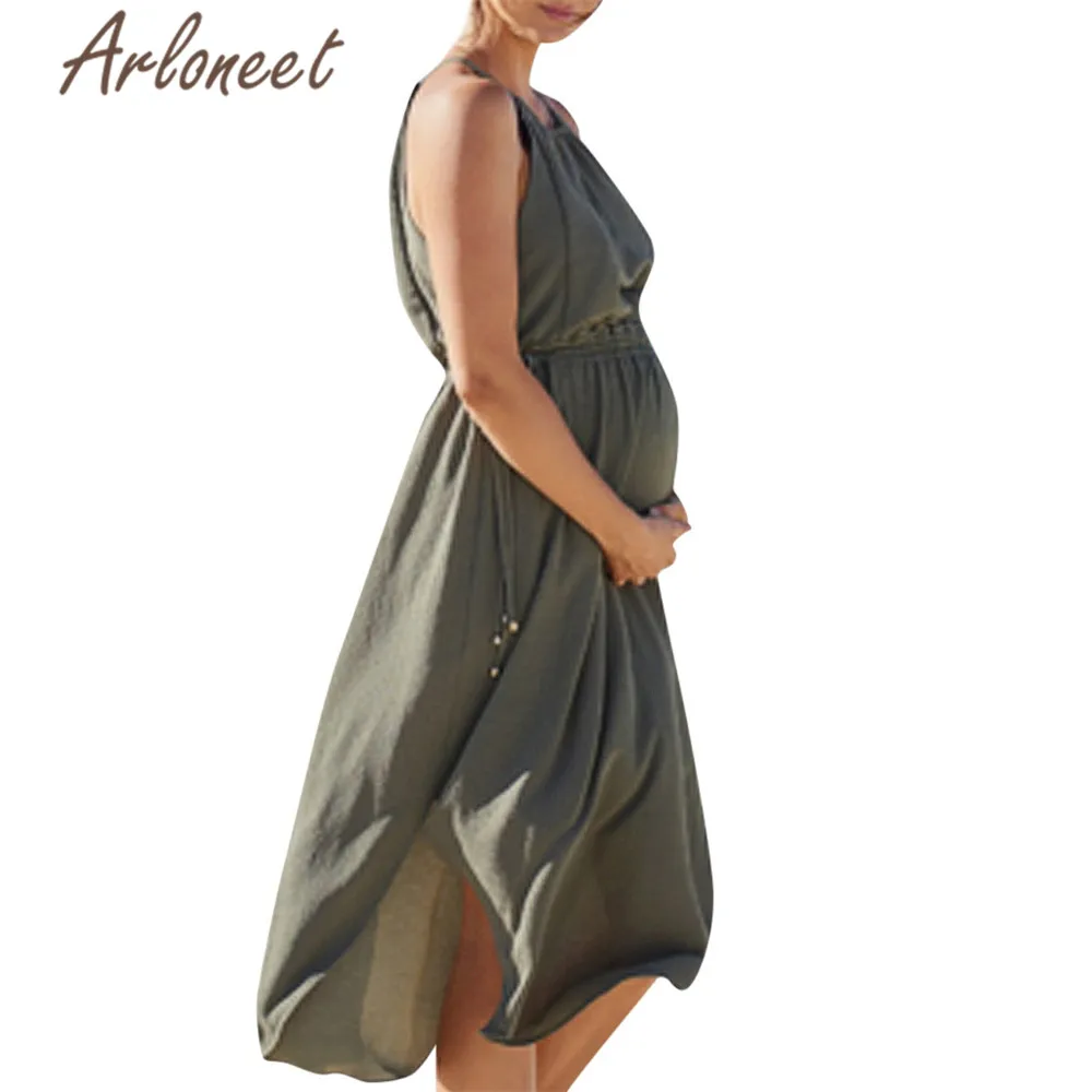 ARLONEET Clothes women maternity Midi dress Solid Sleeveless Sexy beach sundresses Summer ladies pregnancy clothes casual dress
ARLONEET Clothes women maternity Midi dress Solid Sleeveless Sexy beach sundresses Summer ladies pregnancy clothes casual dress