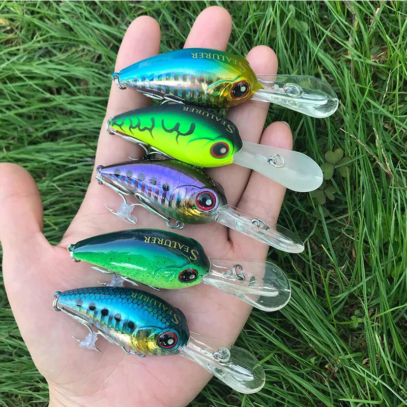 SEALURER 1Pcs Boxed Fishing lures Float Crankbait Minnow High Quality Tackle 85mm 11.5g Wobblers with 8# Hooks 3D Eyes
SEALURER 1Pcs Boxed Fishing lures Float Crankbait Minnow High Quality Tackle 85mm 11.5g Wobblers with 8# Hooks 3D Eyes