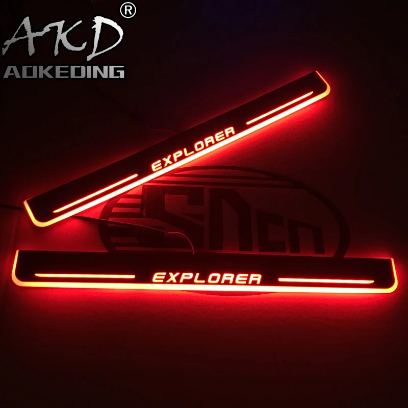 AKD 2PCS Acrylic Moving LED Welcome Pedal Car Scuff Plate Pedal Door Sill Pathway Light For Ford Explorer 2015 2016 2017 2018
AKD 2PCS Acrylic Moving LED Welcome Pedal Car Scuff Plate Pedal Door Sill Pathway Light For Ford Explorer 2015 2016 2017 2018