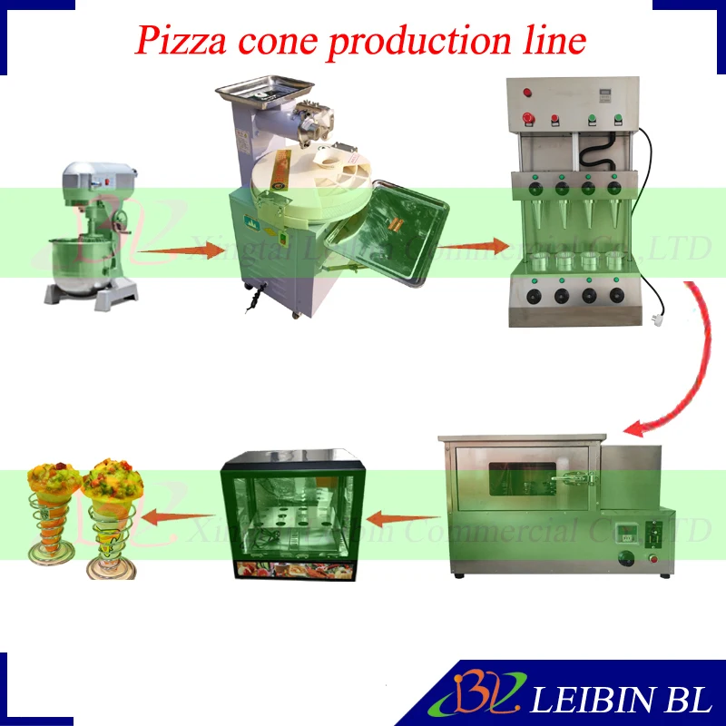 New pizza cone production line for dough mixer + dough ball machine + display cabinet + customised pizza cone machine
New pizza cone production line for dough mixer + dough ball machine + display cabinet + customised pizza cone machine