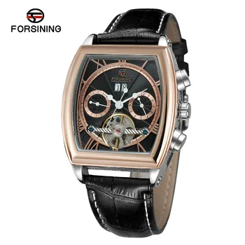FORSINING Mens Automatic Sef-wind Movement Branded Watch with Complete Calendar Tonneau Shape Leather Band Luxury Wristwatches
FORSINING Mens Automatic Sef-wind Movement Branded Watch with Complete Calendar Tonneau Shape Leather Band Luxury Wristwatches