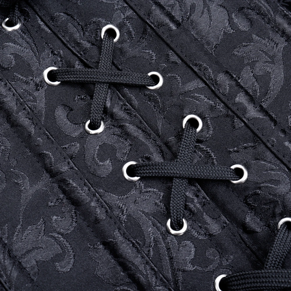 Women's Steampunk Gothic Fashion Faux Leather Buckle Shoulder Straps Tank Overbust Vest Corset Black Plus Size Women's Steampunk Gothic Fashion Faux Leather Buckle Shoulder Straps Tank Overbust Vest Corset Black Plus Size