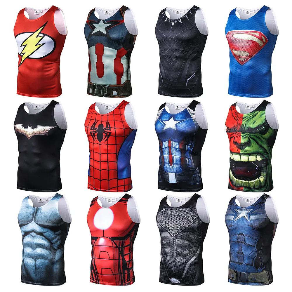 2019 New Summer Hulk Spiderman Superman Batman Printed Bodybuilding Workout Unisex Fitness Tank Tops Vest Men Sleeveless Tees
2019 New Summer Hulk Spiderman Superman Batman Printed Bodybuilding Workout Unisex Fitness Tank Tops Vest Men Sleeveless Tees