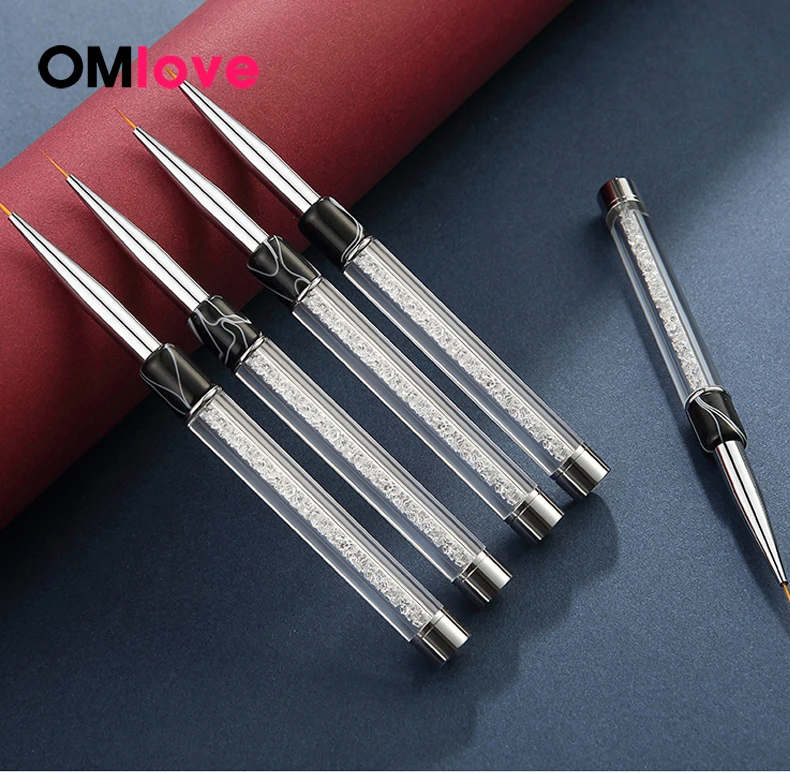 ROHWXY 5 Sizes Nail Art Brushes For Drawing On Nails Design Tip Brush For Gel Varnish Brushes For Manicure Nail Painting Tools 
ROHWXY 5 Sizes Nail Art Brushes For Drawing On Nails Design Tip Brush For Gel Varnish Brushes For Manicure Nail Painting Tools