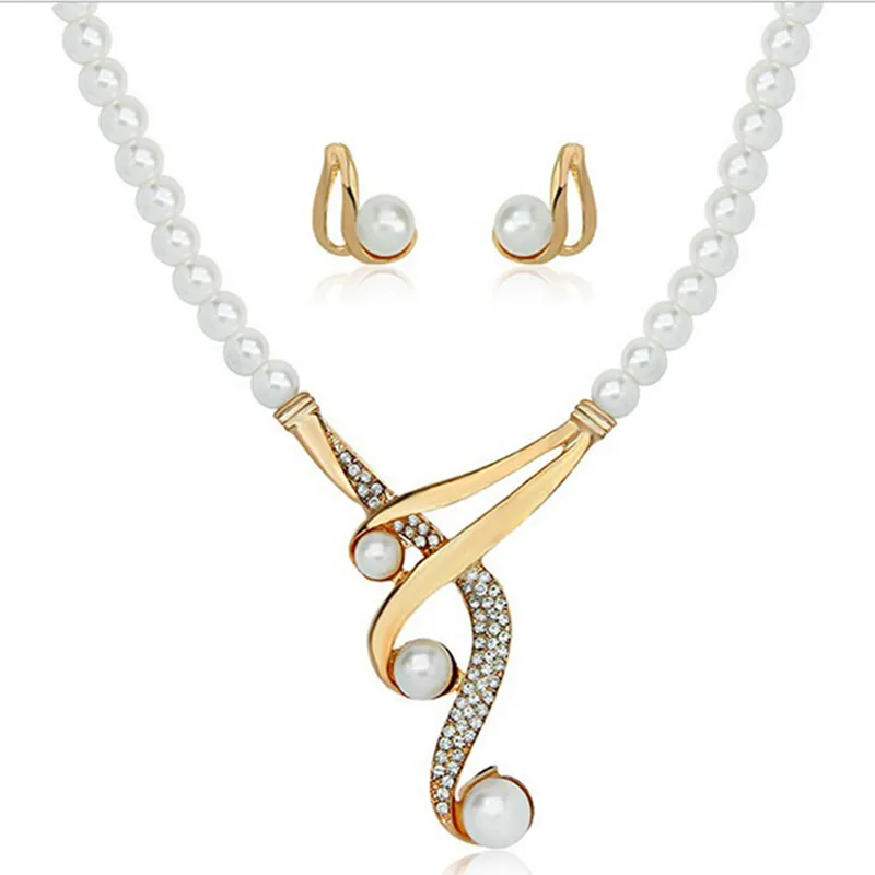 Women Simulated Pearl Jewelry Sets Imitation Pearls Studs Earrings Pendants Necklaces Pendants for Gifts
Women Simulated Pearl Jewelry Sets Imitation Pearls Studs Earrings Pendants Necklaces Pendants for Gifts
