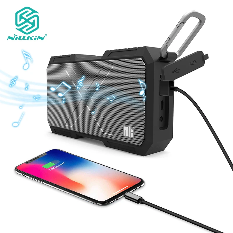 Nillkin Wireless Bluetooth Speaker Power bank Waterproof Box music Loudspeaker for iPhone Xiaomi Samsung Huawei
Nillkin Wireless Bluetooth Speaker Power bank Waterproof Box music Loudspeaker for iPhone Xiaomi Samsung Huawei