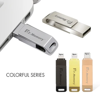 2 in 1 OTG Metal USB Flash Drives 32GB for iphone 6s 7 8 Plus Pendrive 16GB 64GB Memory Stick Full Capacity I Flash Disk for IOS
2 in 1 OTG Metal USB Flash Drives 32GB for iphone 6s 7 8 Plus Pendrive 16GB 64GB Memory Stick Full Capacity I Flash Disk for IOS