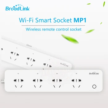 BroadLink MP1 Socket Plug Power Strip WiFi Remote Control 4 Outlet Socket Separately Controllab for Smart Home Automation System
BroadLink MP1 Socket Plug Power Strip WiFi Remote Control 4 Outlet Socket Separately Controllab for Smart Home Automation System