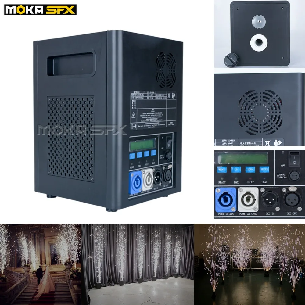 2pcs/lot DMX Remote Control Cold Spark Wedding Machine Non-pyrotechnic Cold Spark Flame Fountain Machine Stage Equipment
2pcs/lot DMX Remote Control Cold Spark Wedding Machine Non-pyrotechnic Cold Spark Flame Fountain Machine Stage Equipment
