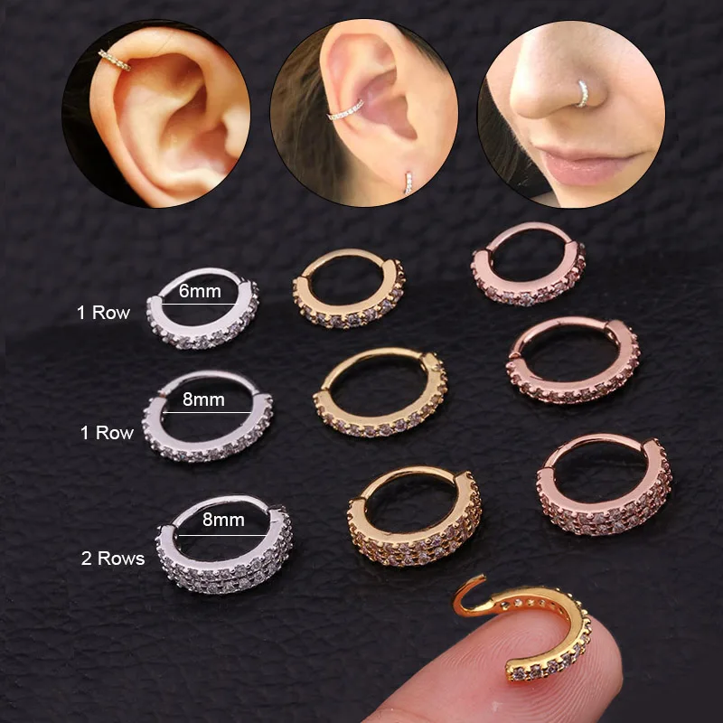 Feelgood 10pcs 6-10mm Cz Hoop Cartilage Earring Helix Piercing Jewelry Ear Lobe Conch Rook Snug Tragus Hoop Nose Ring Wholesale
Feelgood 10pcs 6-10mm Cz Hoop Cartilage Earring Helix Piercing Jewelry Ear Lobe Conch Rook Snug Tragus Hoop Nose Ring Wholesale