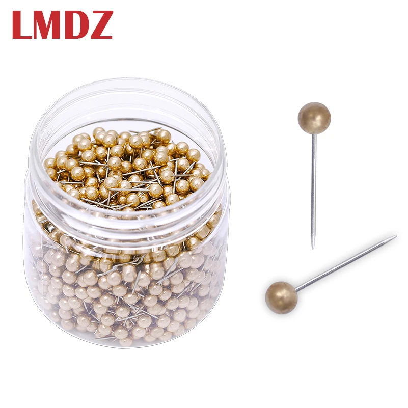LMDZ 1000 Pieces 4mm Map Tacks Push Pins with Gold Round Head Steel Point for Bulletin Board, Fabric Marking Push Pins with Box
LMDZ 1000 Pieces 4mm Map Tacks Push Pins with Gold Round Head Steel Point for Bulletin Board, Fabric Marking Push Pins with Box