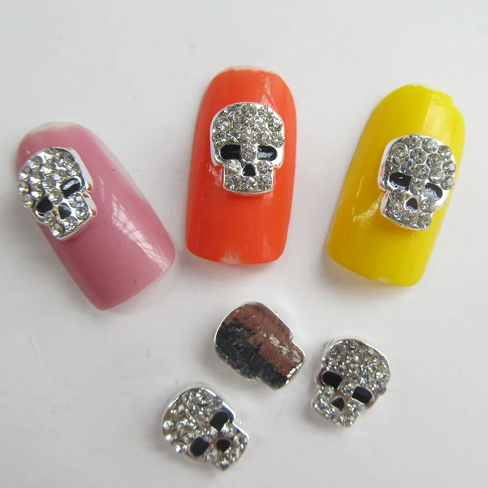 10pcs Rhinestone Skull 3d Nail Jewelry Metal 2015 New Arrival Alloy Glitter Nail Decoration Free Shipping A293
10pcs Rhinestone Skull 3d Nail Jewelry Metal 2015 New Arrival Alloy Glitter Nail Decoration Free Shipping A293