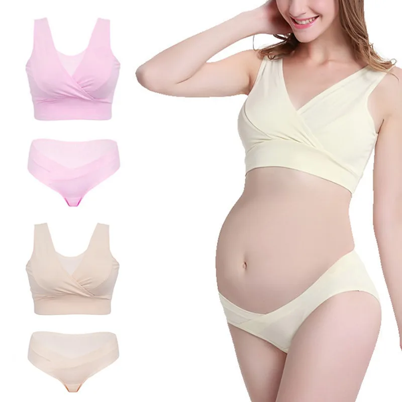 Pregnant Women Infrared Bra Set Underwear+Panties Breastfeeding Soft Cotton Wire Free Vest Crossover Nursing Yoga Bra Set
Pregnant Women Infrared Bra Set Underwear+Panties Breastfeeding Soft Cotton Wire Free Vest Crossover Nursing Yoga Bra Set
