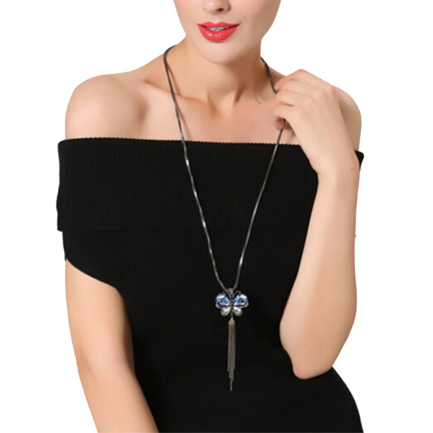 New Brand Design Austria Crystal Necklace Cute Butterfly Shape Rhinestone Charms Collar Chain for Women
New Brand Design Austria Crystal Necklace Cute Butterfly Shape Rhinestone Charms Collar Chain for Women