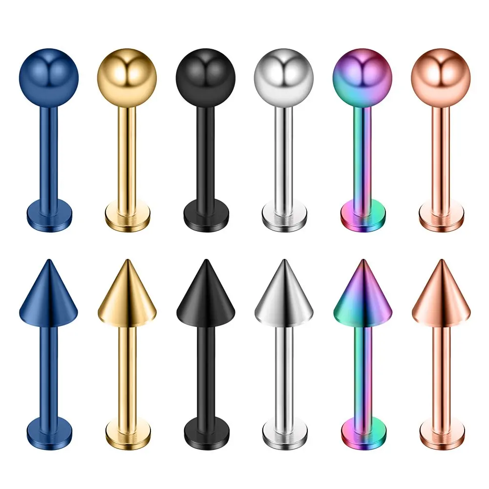JFORYOU 12PCS 14G Surgical Steel Labret Monroe Lip Ring Tragus Helix Earring Stud Piercing Jewelry
JFORYOU 12PCS 14G Surgical Steel Labret Monroe Lip Ring Tragus Helix Earring Stud Piercing Jewelry