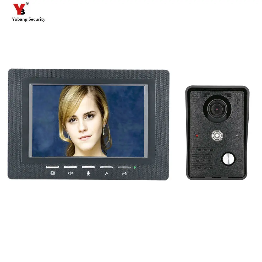7 "аудио домофон TFT LCD проводной видео телефон двери визуальный домашний