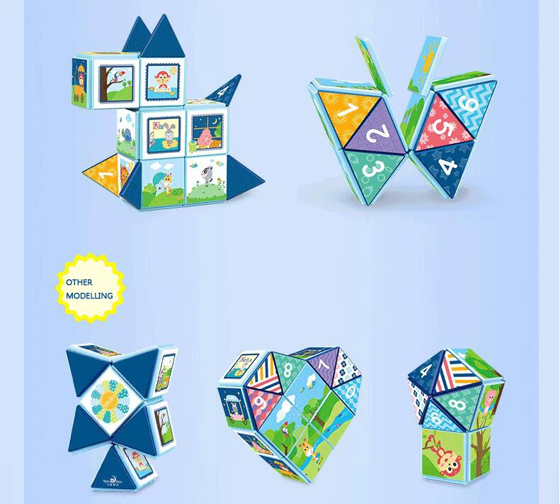 22 magnetic blocks set