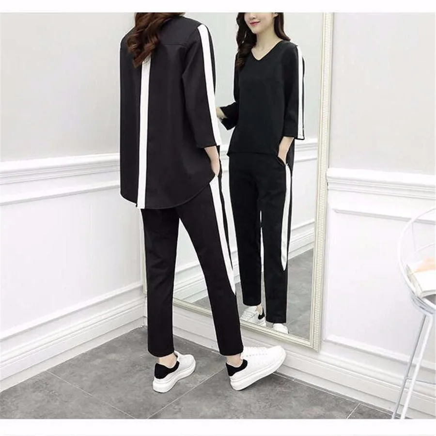 Tracksuits for Women Plus Size Big Two Piece Outfit Set Co-ord Sets 2019 Summer Top and Pants Suits Clothing
Tracksuits for Women Plus Size Big Two Piece Outfit Set Co-ord Sets 2019 Summer Top and Pants Suits Clothing